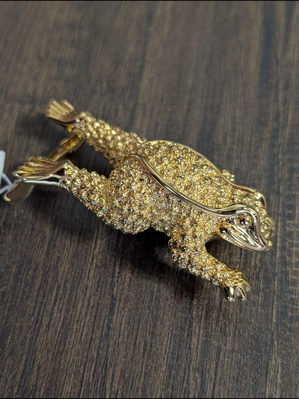 Kieselstein-Cord ART BRONZE Herman Toad Gold Belt Buckle NWT Neiman Marcus